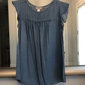 Loft sleeveless denim tank size XS